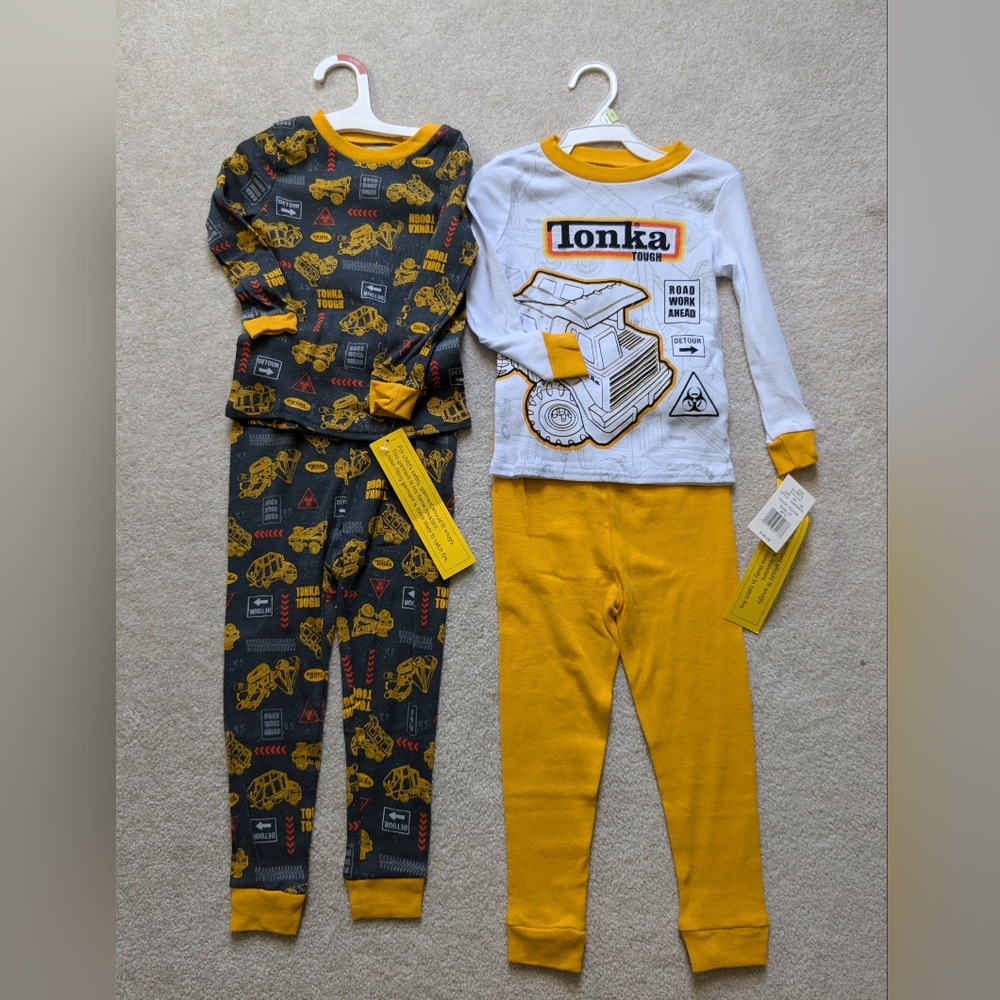 Tonka Boys 4T Long Sleeve PJ Set